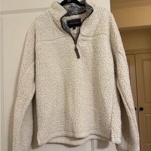 True Grit Off-White Sherpa Pullover